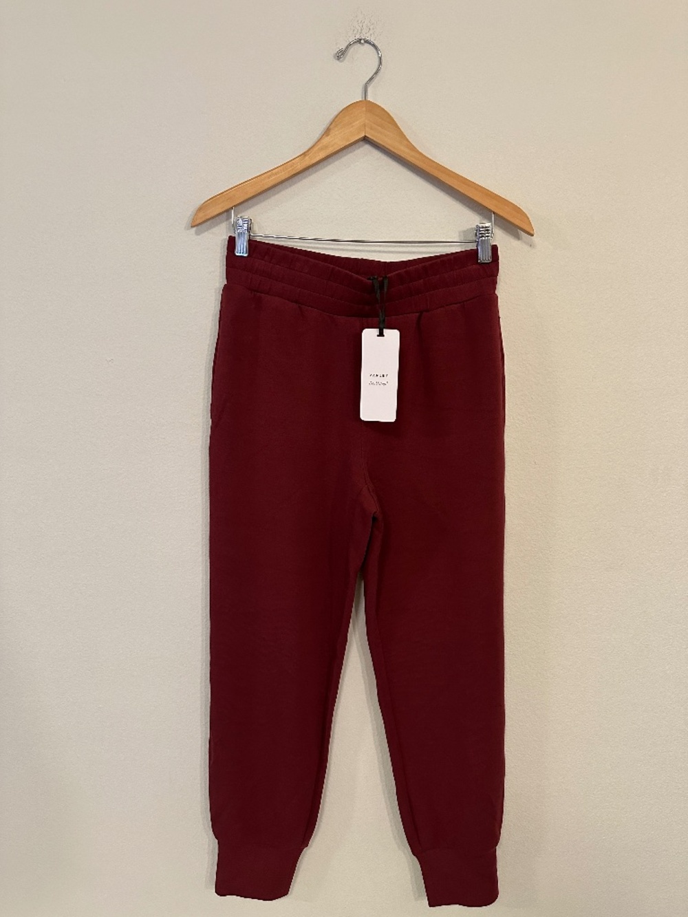 NWT Varley Slim Cuff Pant 27.5 Nema Red DoubleSoft Women's S